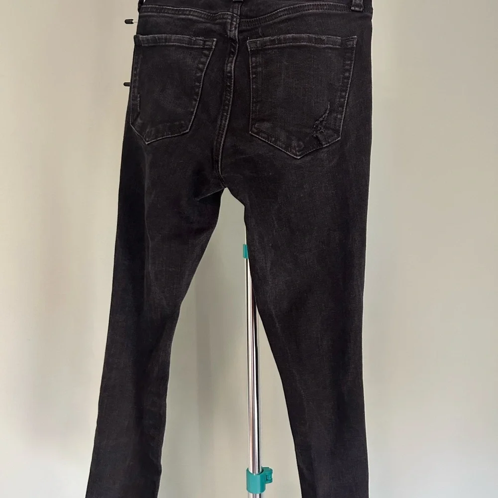 Aeropostale Black Distressed High Waisted Skinny Jeans - Picture 2 of 3